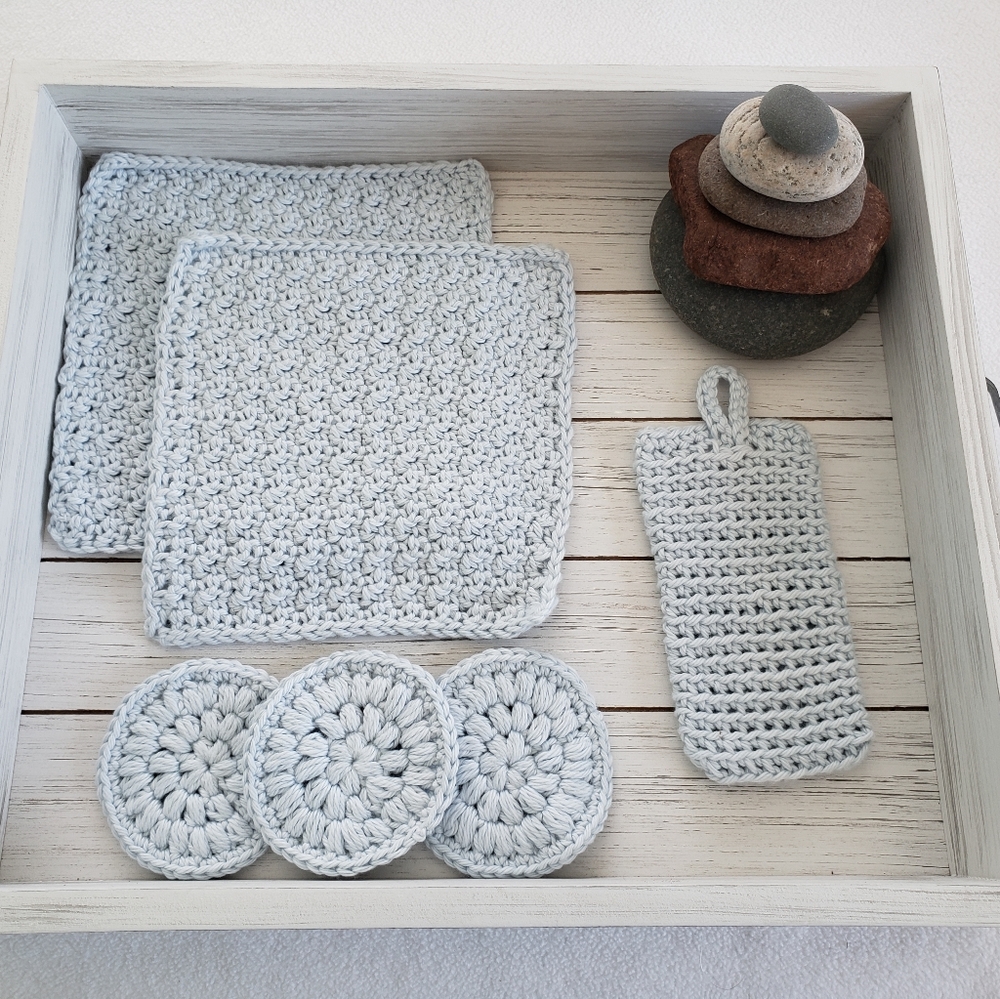 Handcrafted Crochet Spa Set